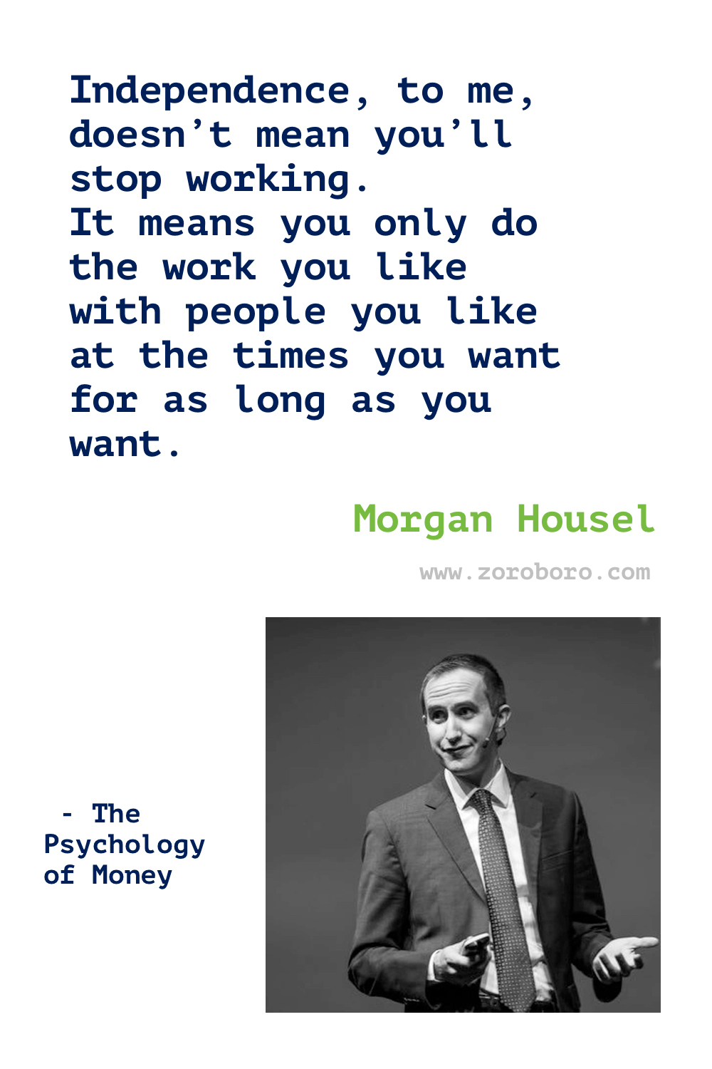 Morgan Housel Quotes, The Psychology of Money Quotes, wealth, greed, and happiness Quotes, Morgan Housel Books Quotes, Morgan Housel Quotes On Money.