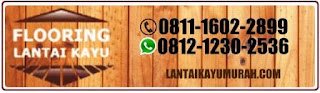 Lantai kayu murah merbau logo