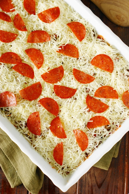 Pizza Spaghetti Casserole Image