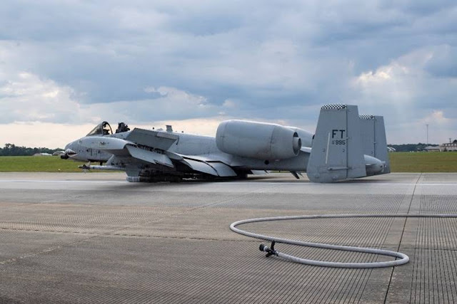 USAF A-10 makes emergency belly landing at Moody AFB