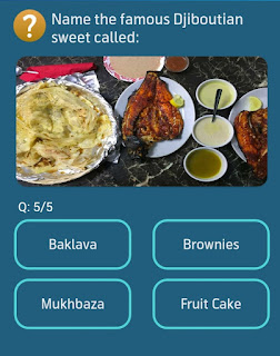 Name the famous Djiboutian sweet called, Telenor App Quiz