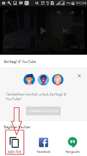 cara mendapatkan link video di youtube melalui android