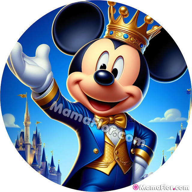 Fondo Circular de Mickey Mouse Rey