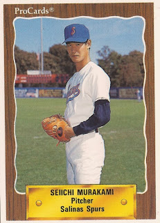 Seiichi Murakami 1990 Salinas Spurs card