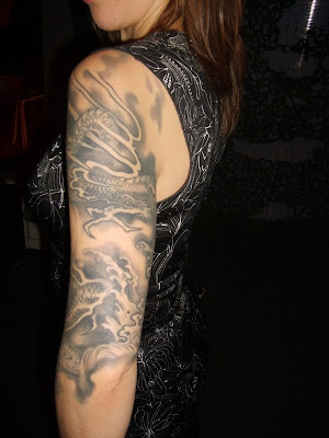 dragon arm tattoos ideas sexy girls. Posted by Graffiti at 7:37 PM
