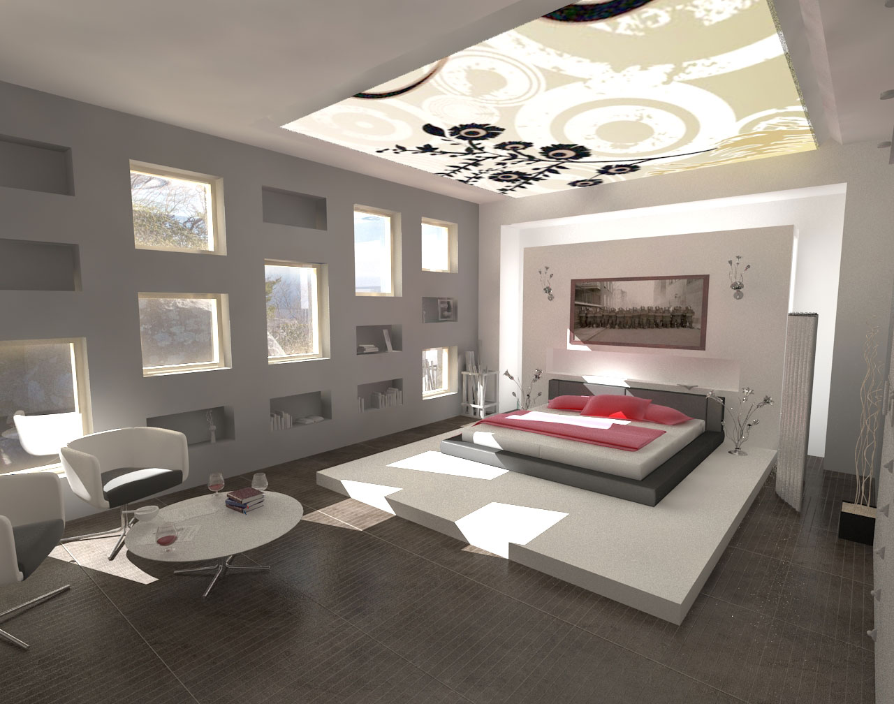 Decorations Minimalist Design  Modern  Bedroom Interior 