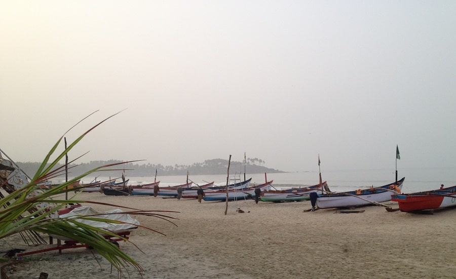 fishing boat in Palolem in Goa