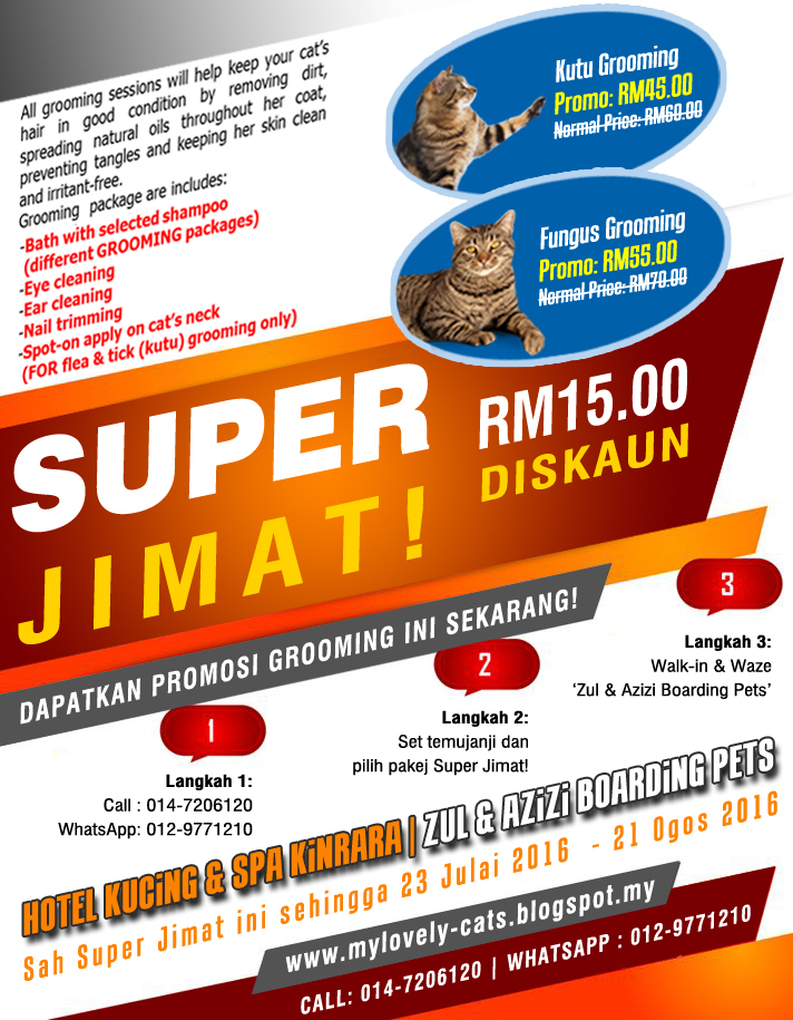 Super Jimat RM15.00 Diskaun!  Zul & Azizi Boarding Pets