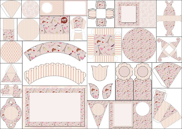 Romantic Paris Themed Wedding: Free Printable Kit.