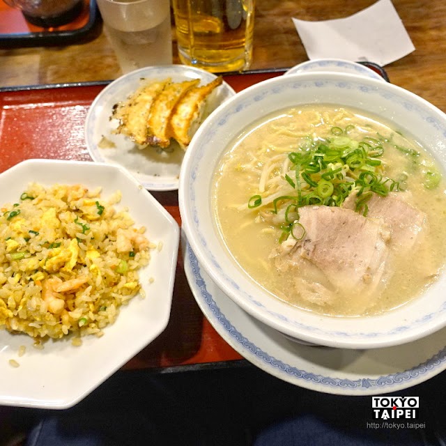 【風神雷神拉麵】在樂園玩一整天後吃醬油拉麵加炒飯和餃子　飽足感十足