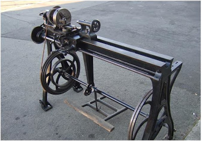 JP Antique Treadle Lathe