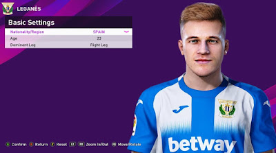 PES 2020 Faces Rodri Tarín by Rachmad ABs