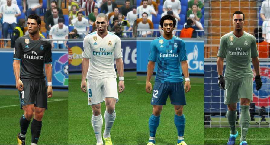 Real Madrid 2017-2018 Kits - PES 2013 - PATCH PES | New ...