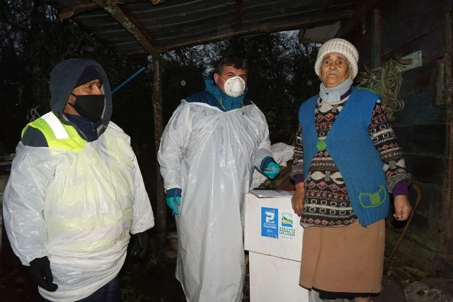 Puyehue: culminó entrega de cajas de alimentos