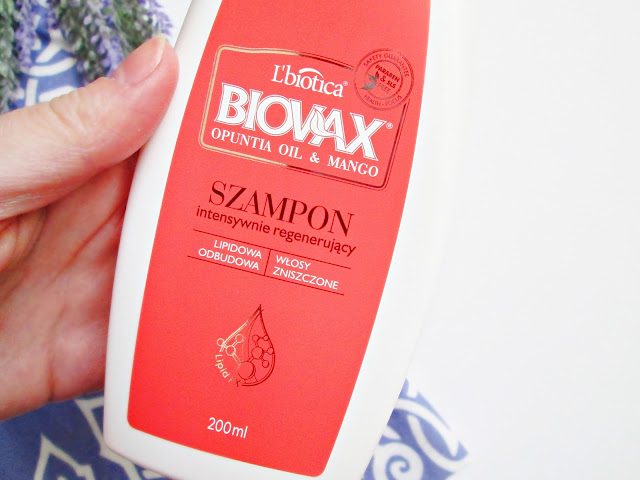 L'biotica Biovax Szampon Opuntia Oil & Mango 