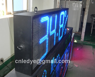 large led clock timer sign