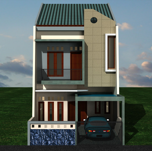 desain rumah minimalis 2 lantai 6x12