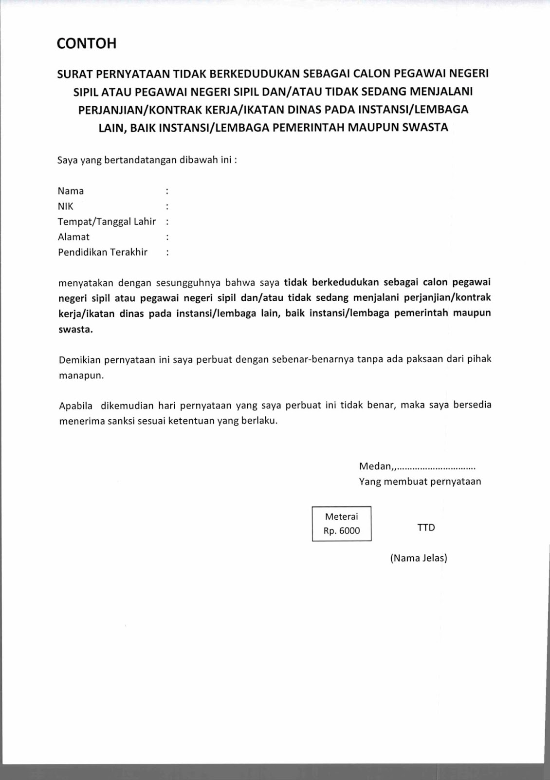Rekrutmen Non CPNS Universitas Sumatera Utara dan Rumah 