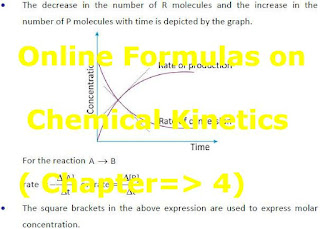 Online Formulas on Chemical Kinetics ( Chapter=> 4)