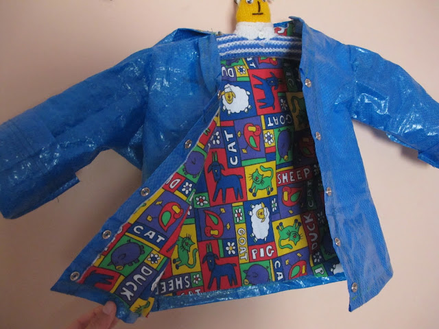 Kid's raincoat from Ikea bag