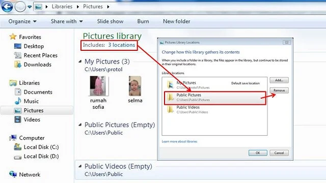 4 langkah Menghapus Include Folder Di Folder Windows Explorer