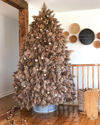 Modern fashion for Christmas trees .. Dried Christmas trees in 2021 fashion