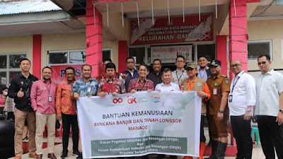 FKIJK Sulawesi Utara Sumbangkan Bantuan Kemanusiaan untuk Korban Banjir di Manado