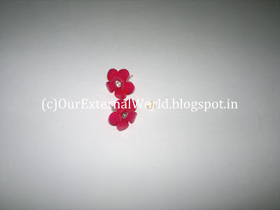 Red In My Life - flower earrings