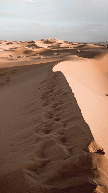 Nature, Sand, Desert, Dunes, Sky, Wallpaper