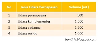 soal un biologi tentang sistem pernapasan