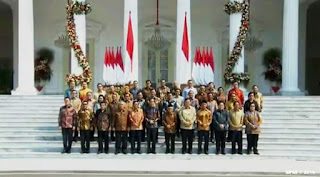 Daftar Lengkap Susunan Kabinet Kerja Jokowi Jilid 2