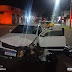 Condutor de Saveiro foge após acidente com moto, em Arapongas