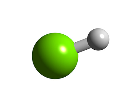 struktur asam klorida