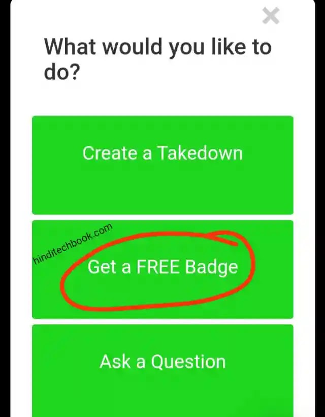 Get a free badge