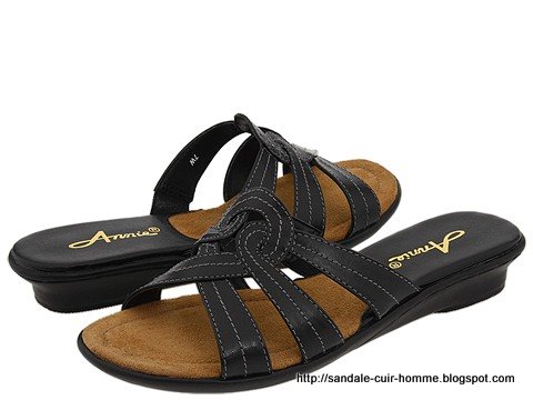 Sandale cuir homme:U625-675380