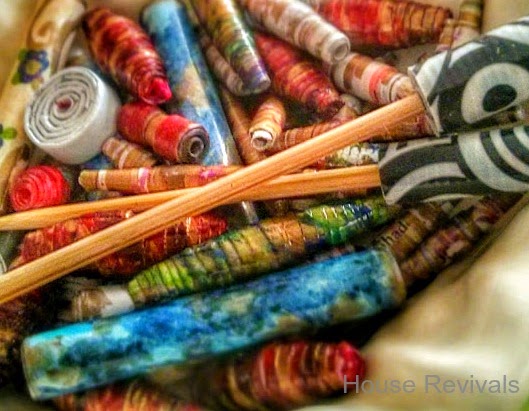 House Revivals: How to Make Your Own Paper Bead Roller  Paper beads diy,  Paper bead jewelry, Make paper beads