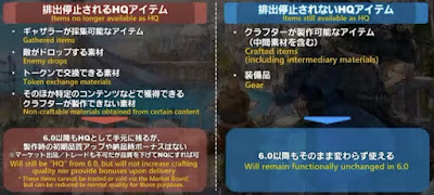 HQアイテム（素材）の排出の停止