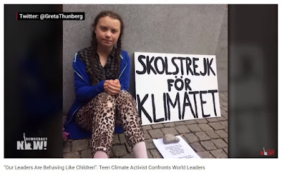 Greta Thunberg Climate Protest Sign - SKOLSTREJK FOR KLIMATET