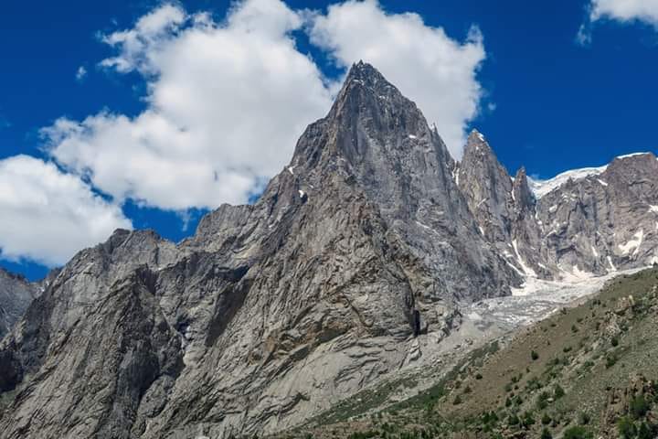 Tower in Yasin valley. peak in Yasin valley. Hindu raj range.Ayesh Bilou. Das Bar valley