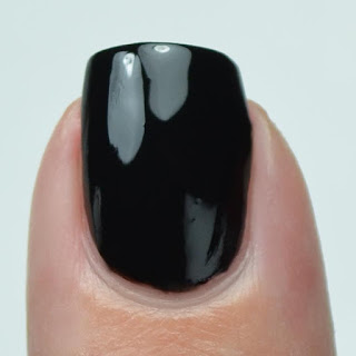 black creme nail polish