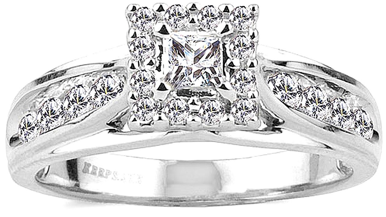 White Gold Engagement And Wedding Rings
