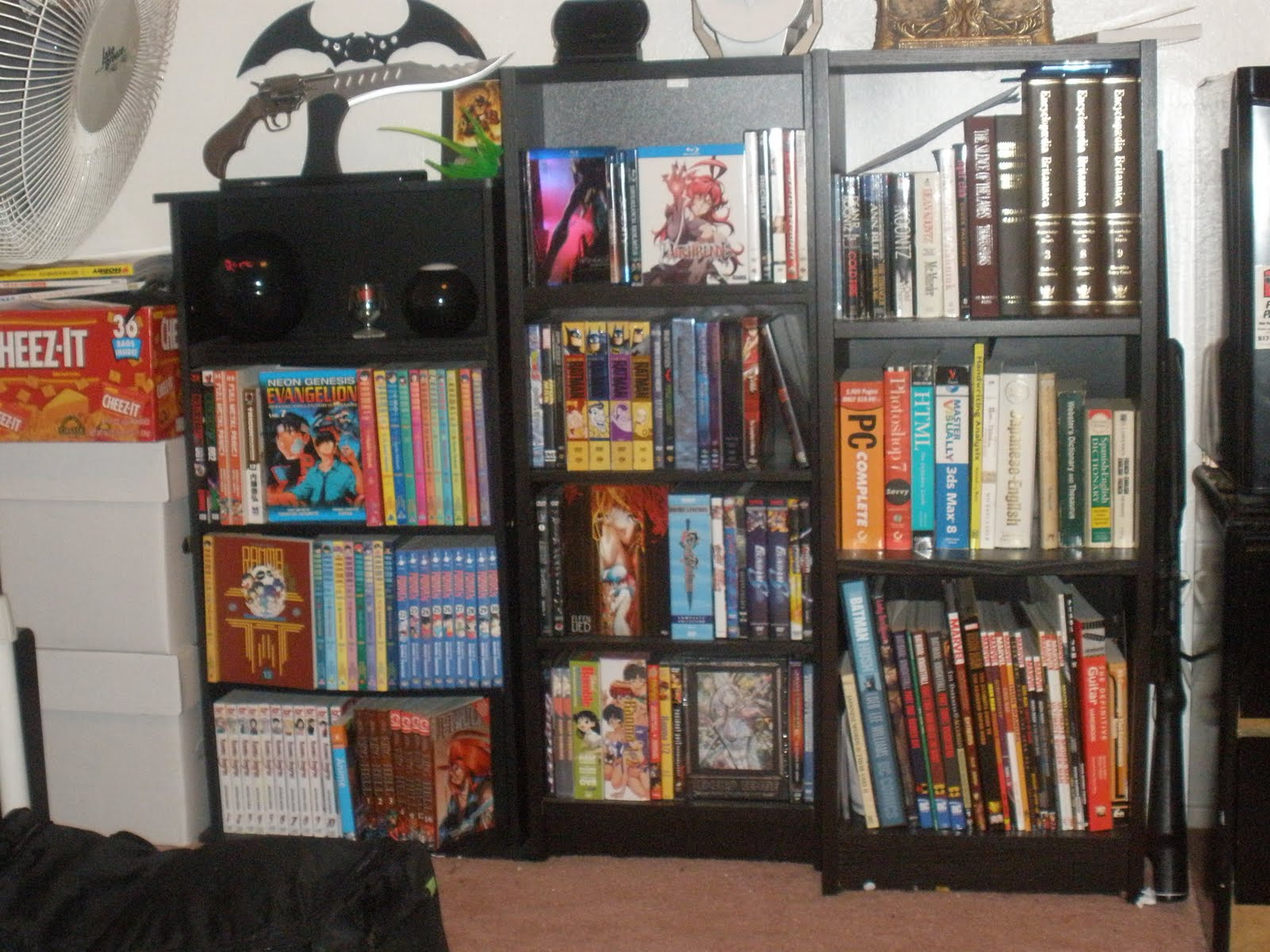 Small Bookcases for Manga,blurays,dvds,artbooks,out of date reference ...