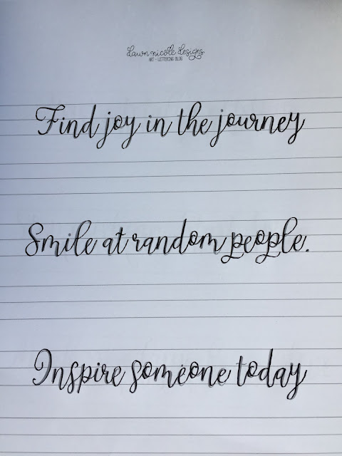 Practicing Modern Calligraphy 