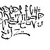 Sketch Graffiti Alphabet on Letters A-Z Style with Black  Color