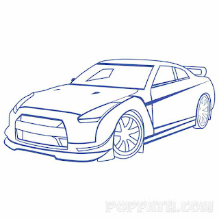 Easy Racing Car Drawings and Sketches