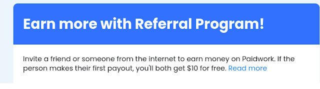 referral program paidwork.com