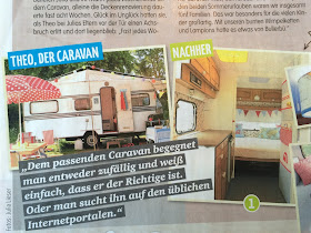 Oldie Wohnwagen Umbau in der Zeitschrift Clever Campen / www.loloundthe.blogspot.de