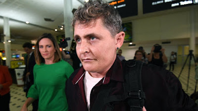 Bali Nine drug smuggler Renae Lawrence arrives at Brisbane airport