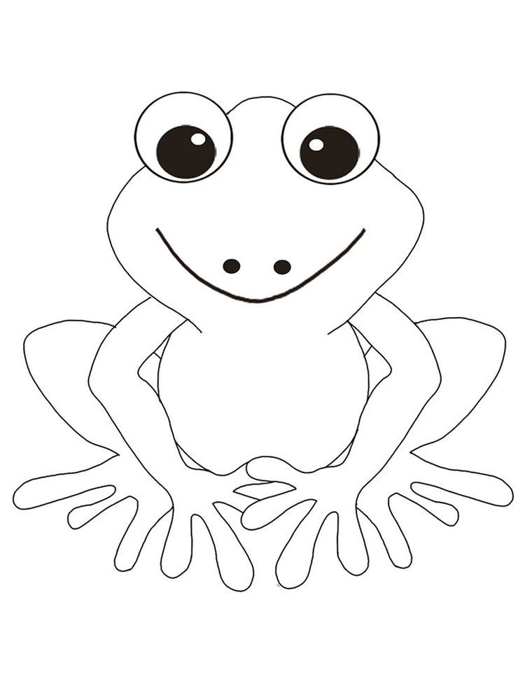 Frog Colouring Pages Printable Below