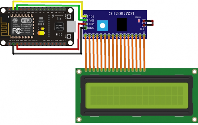 Program NodeMCU I2C LCD Lengkap